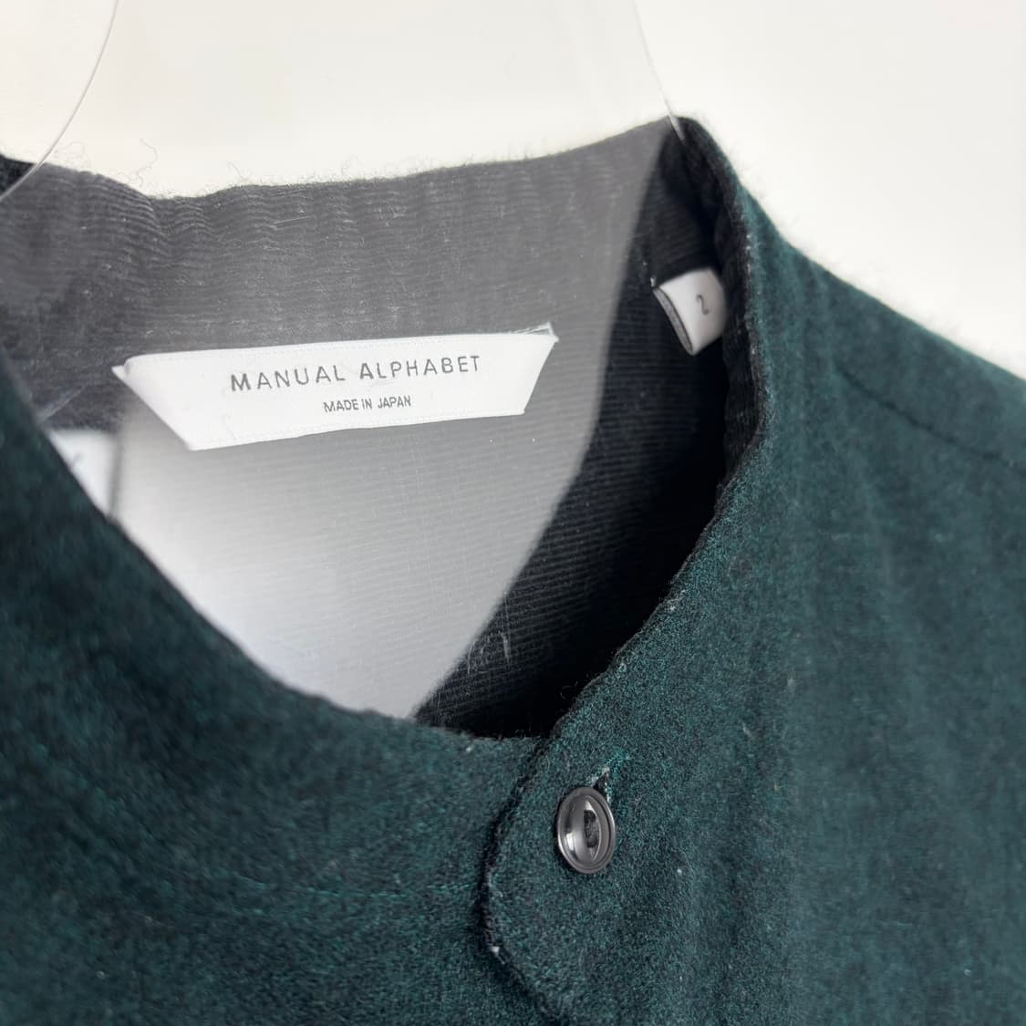 매뉴얼 알파벳 울 셔츠 상품이미지2