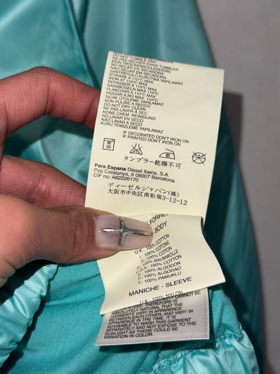 DIESEL sky blue windbreaker blouson 상품이미지7