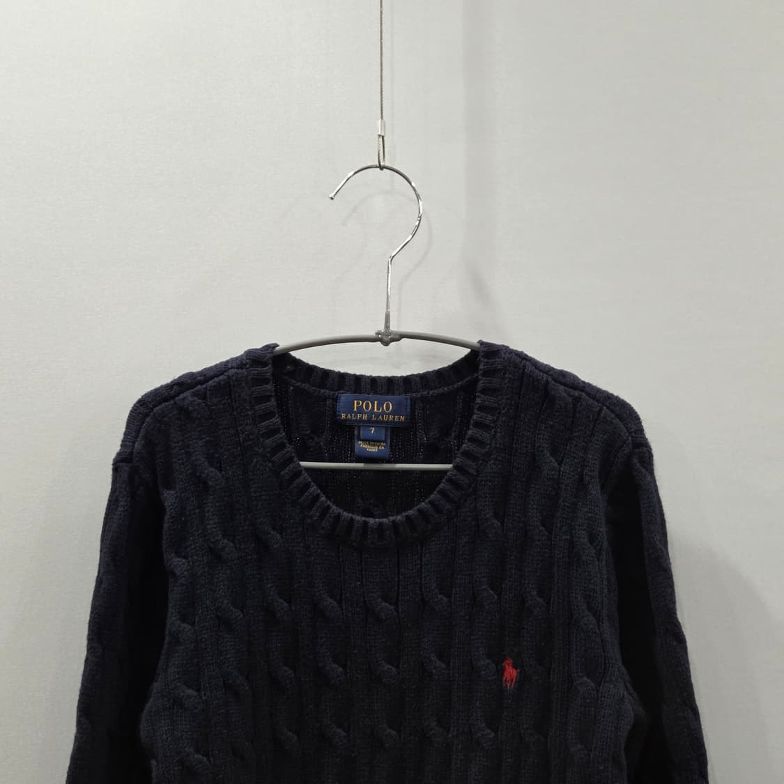 폴로랄프로렌 키즈 케이블 니트 네이비 7 상품이미지2