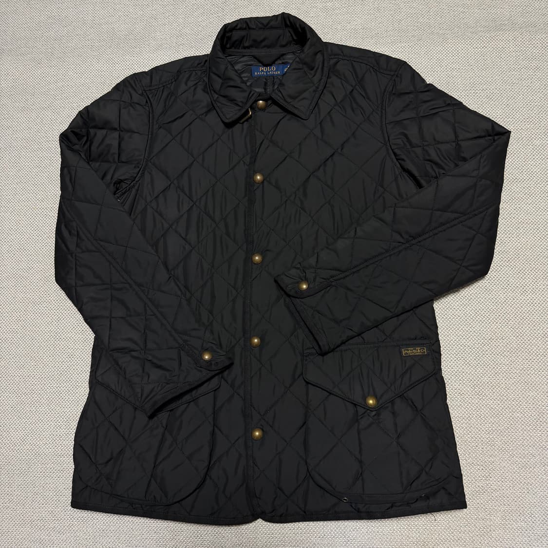 폴로 랄프로렌 블랙 퀼팅 자켓 상품이미지1