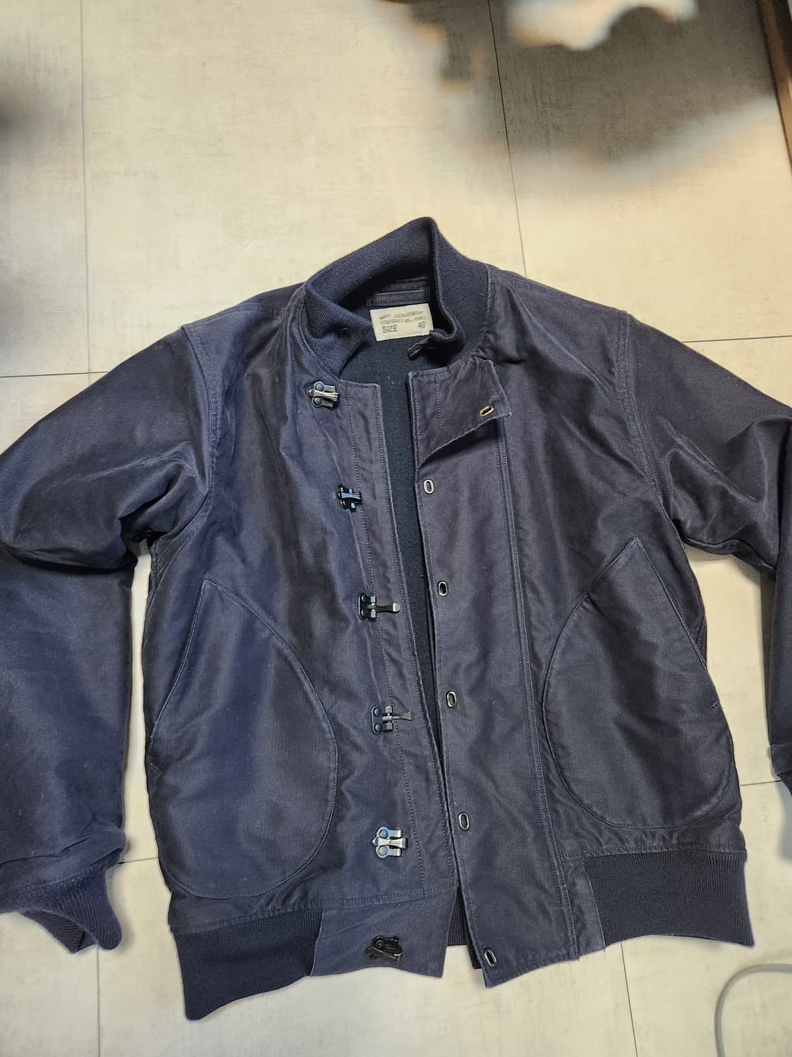 [40 라지] 브론슨 덱후크자켓 네이비 상품이미지1