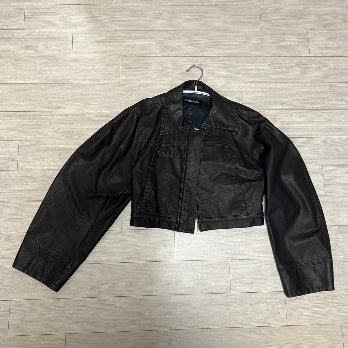 THEILMA 라이더 크롭 자켓 상품이미지1