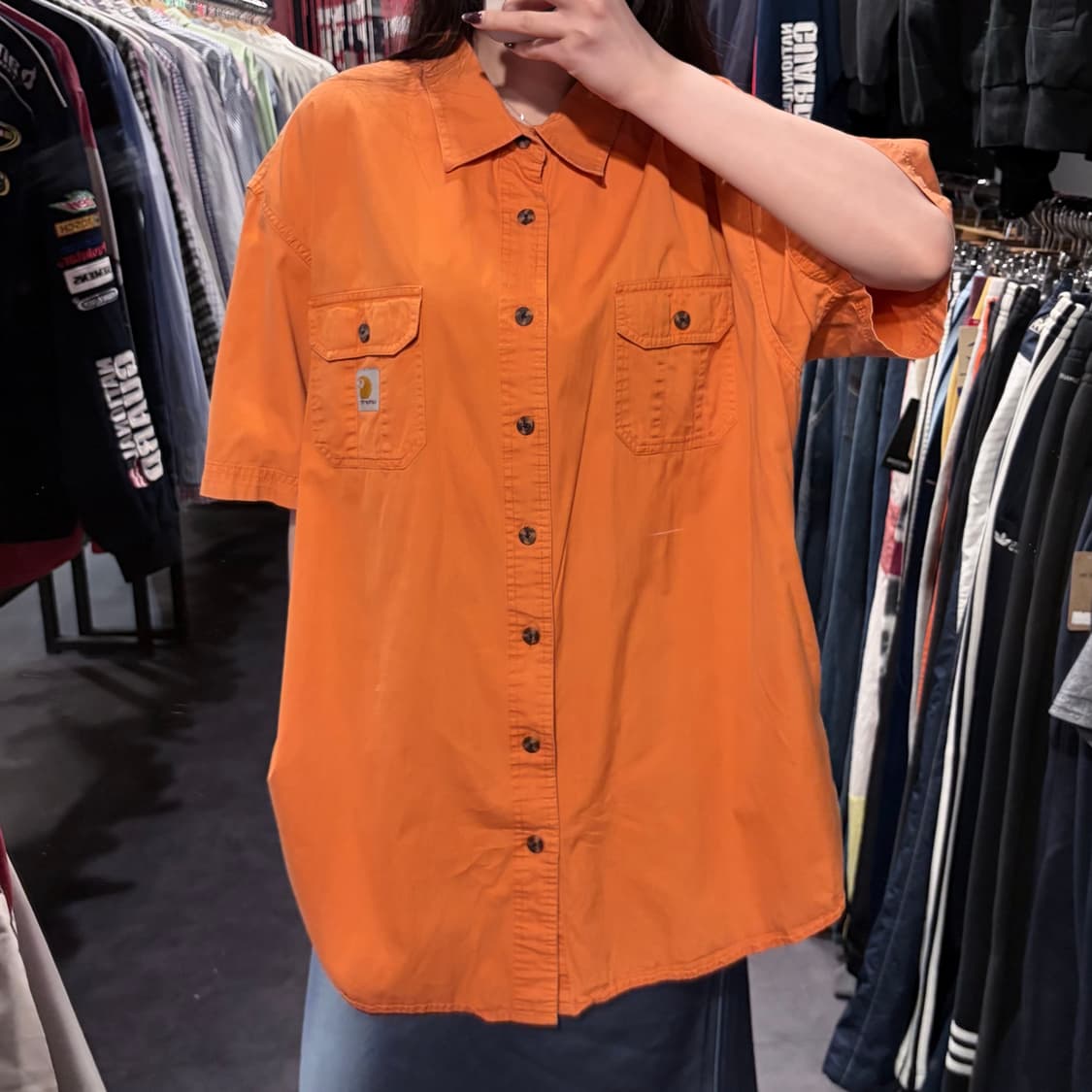 [IM] Carhartt 칼하트 반팔 셔츠 오렌지 상품이미지2