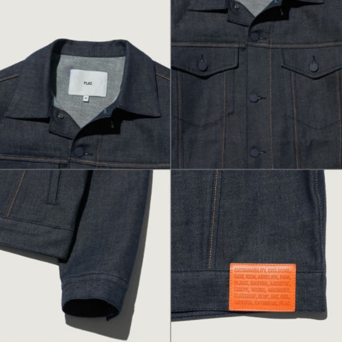 플랙진 남녀공용 생지 데님 자켓 051 로우 상품이미지3