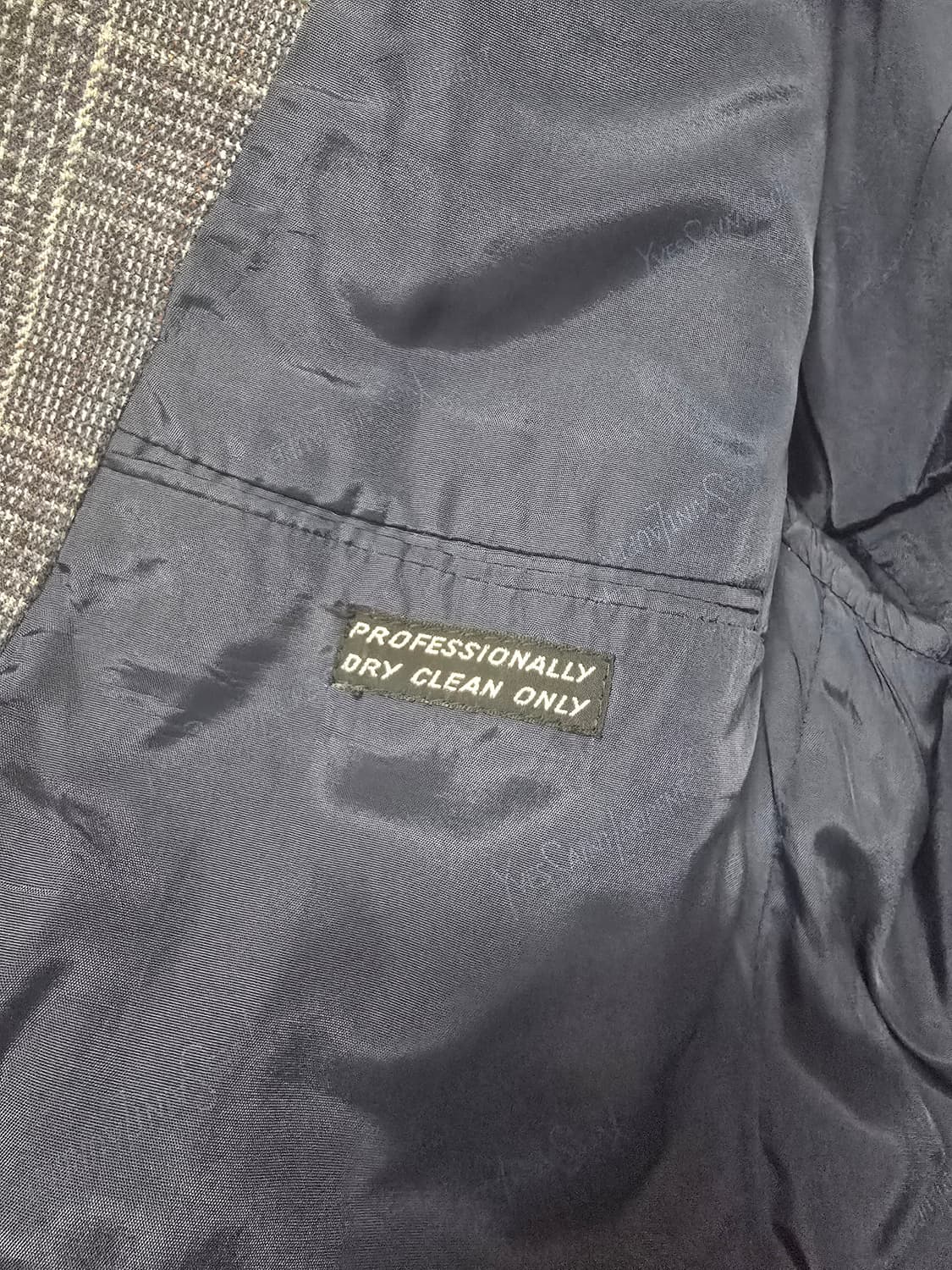 생로랑 체크 블레이져 상품이미지5