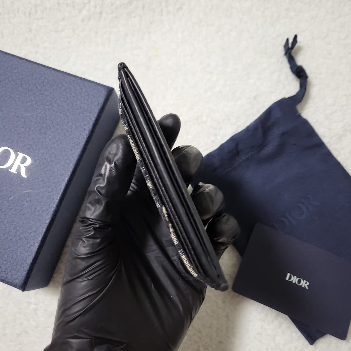 [새상품급/풀구성] 디올 오블리크 자카드 카드홀더  상품이미지6