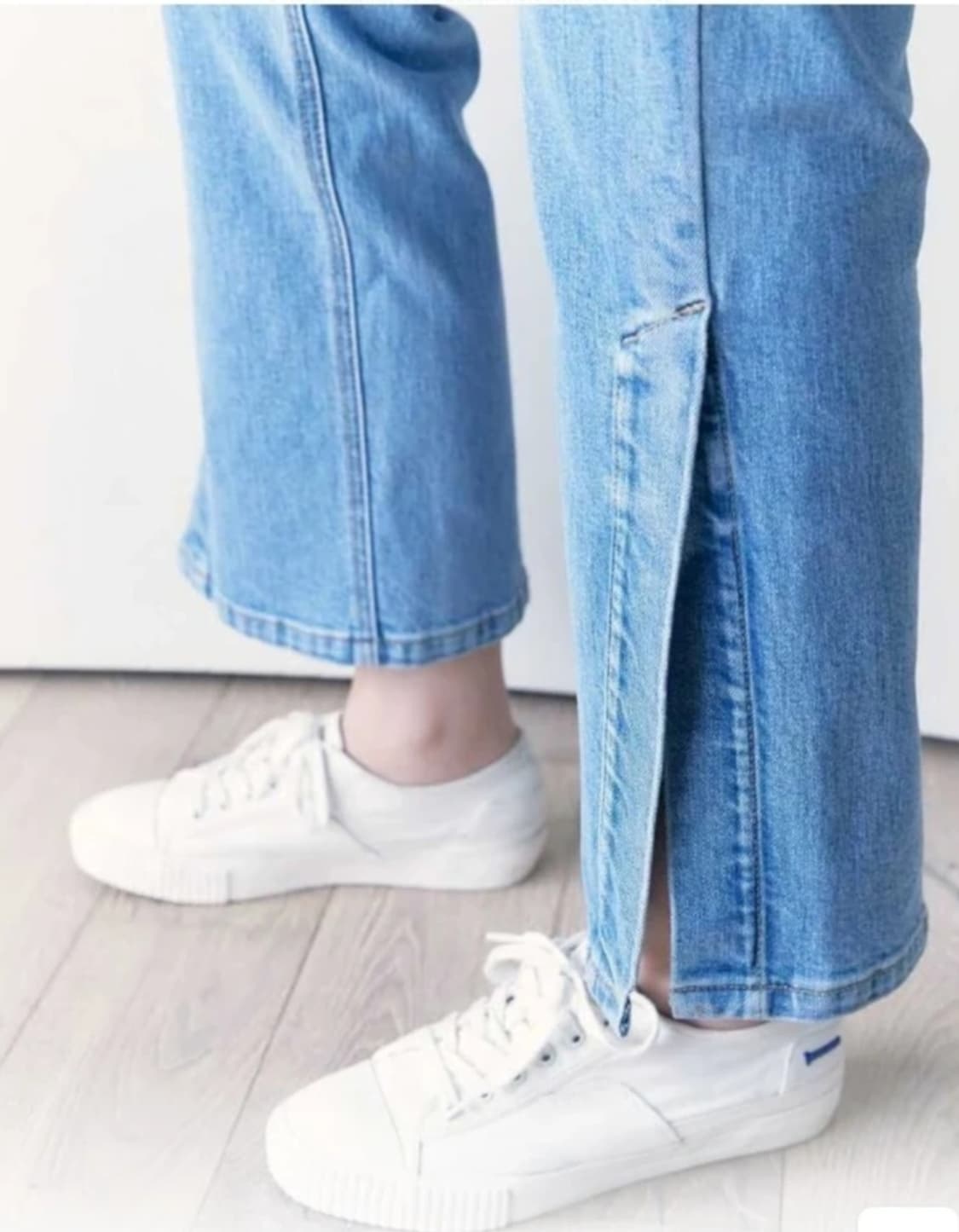 구호플러스 사이드슬릿 스트레이트 데님팬츠 1사이즈 상품이미지4