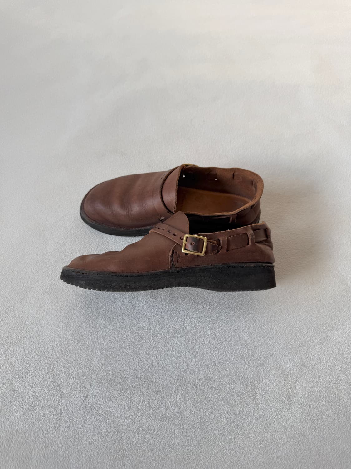 [5C, 220]오로라 슈즈(AURORA SHOES) 레더 미들 잉글리시 상품이미지4