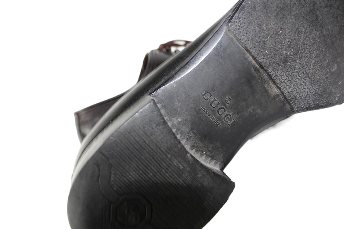 2000s GUCCI Leather Lace-up Loafer 상품이미지5