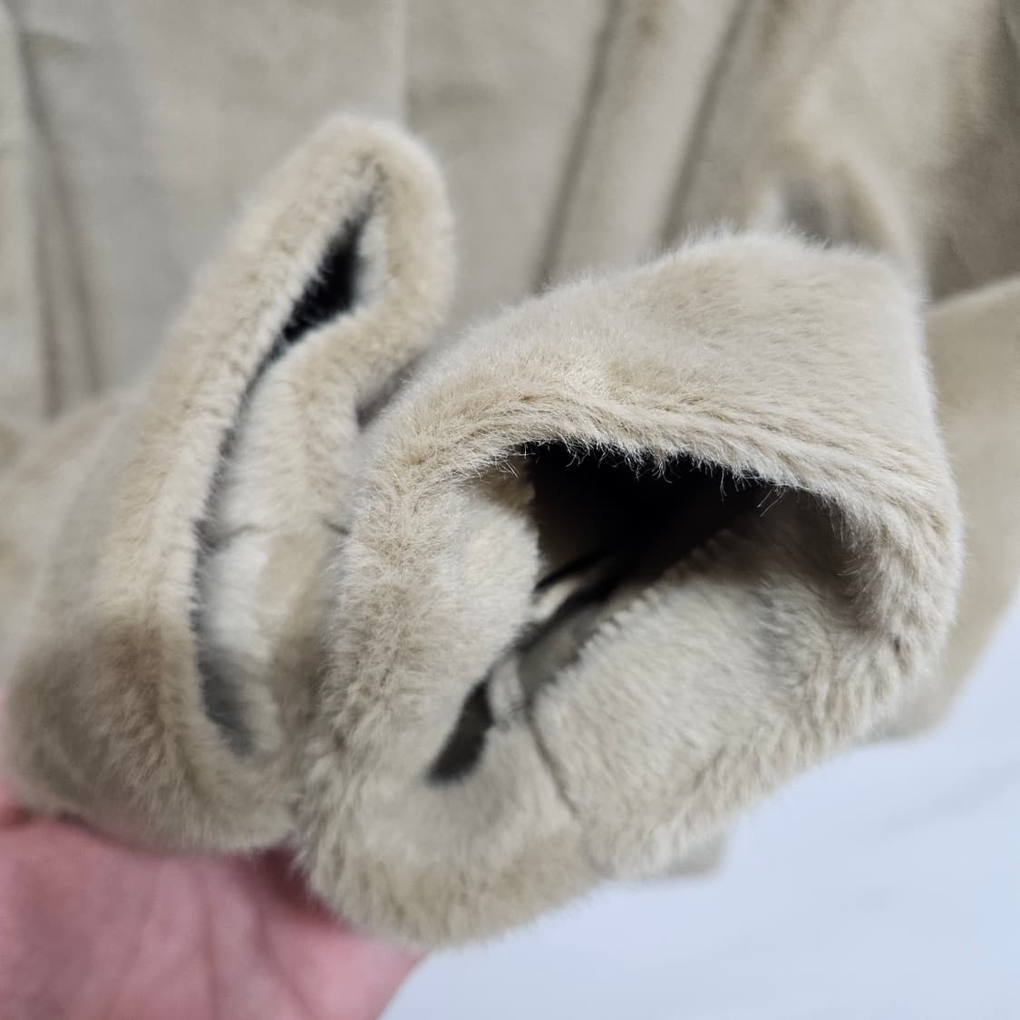 유니클로 알파카 퍼 자켓 M 상품이미지4