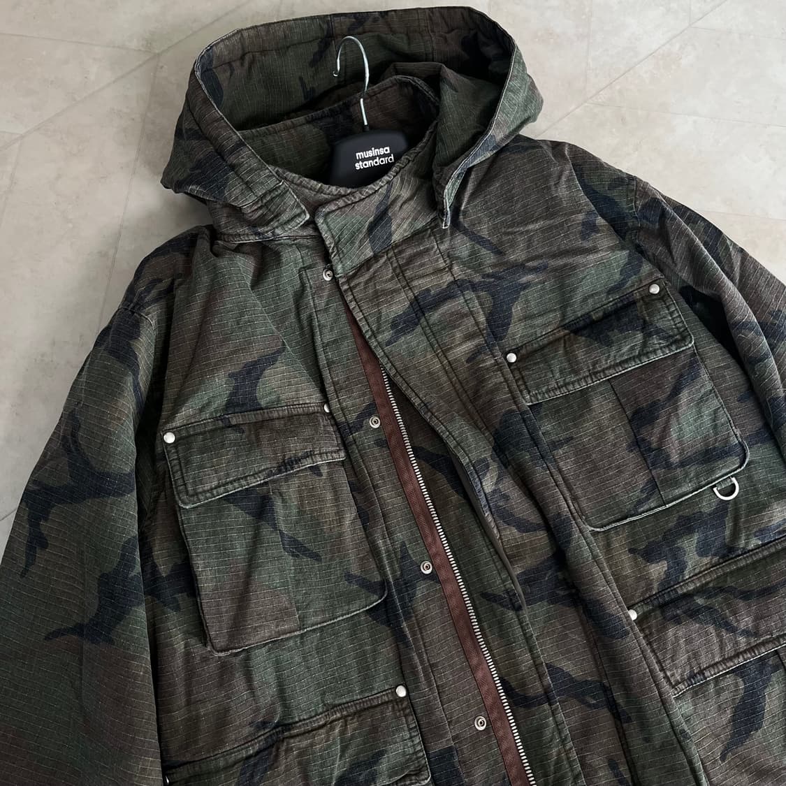 새상품(M)파르티멘토 3M 신슐레이트 밀리터리 파카 카모플라쥬 상품이미지2