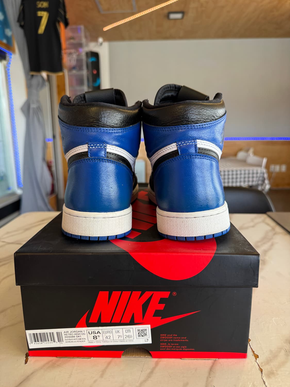 (커스텀) 조던1 레트로 하이 OG 로얄토 265 팝니다 상품이미지5