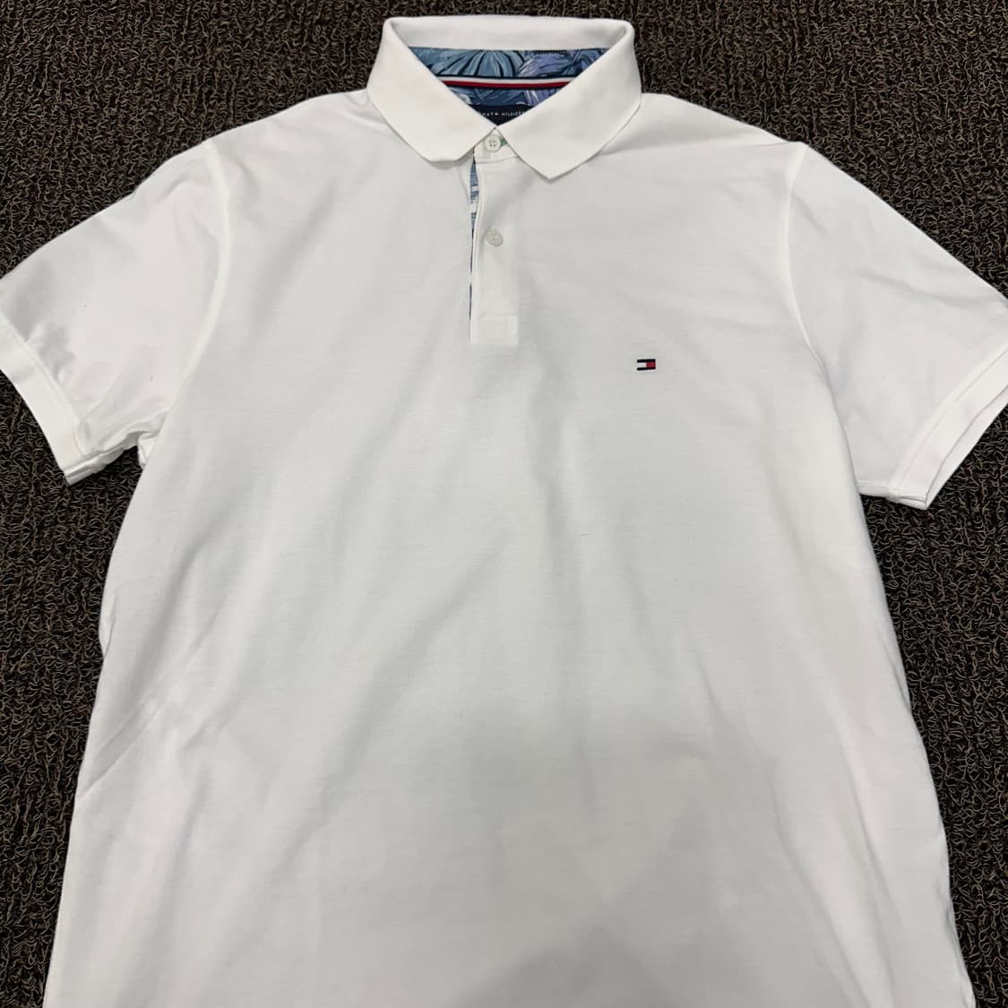 타미힐피거 카라티 반팔티셔츠 화이트 L 상품이미지2