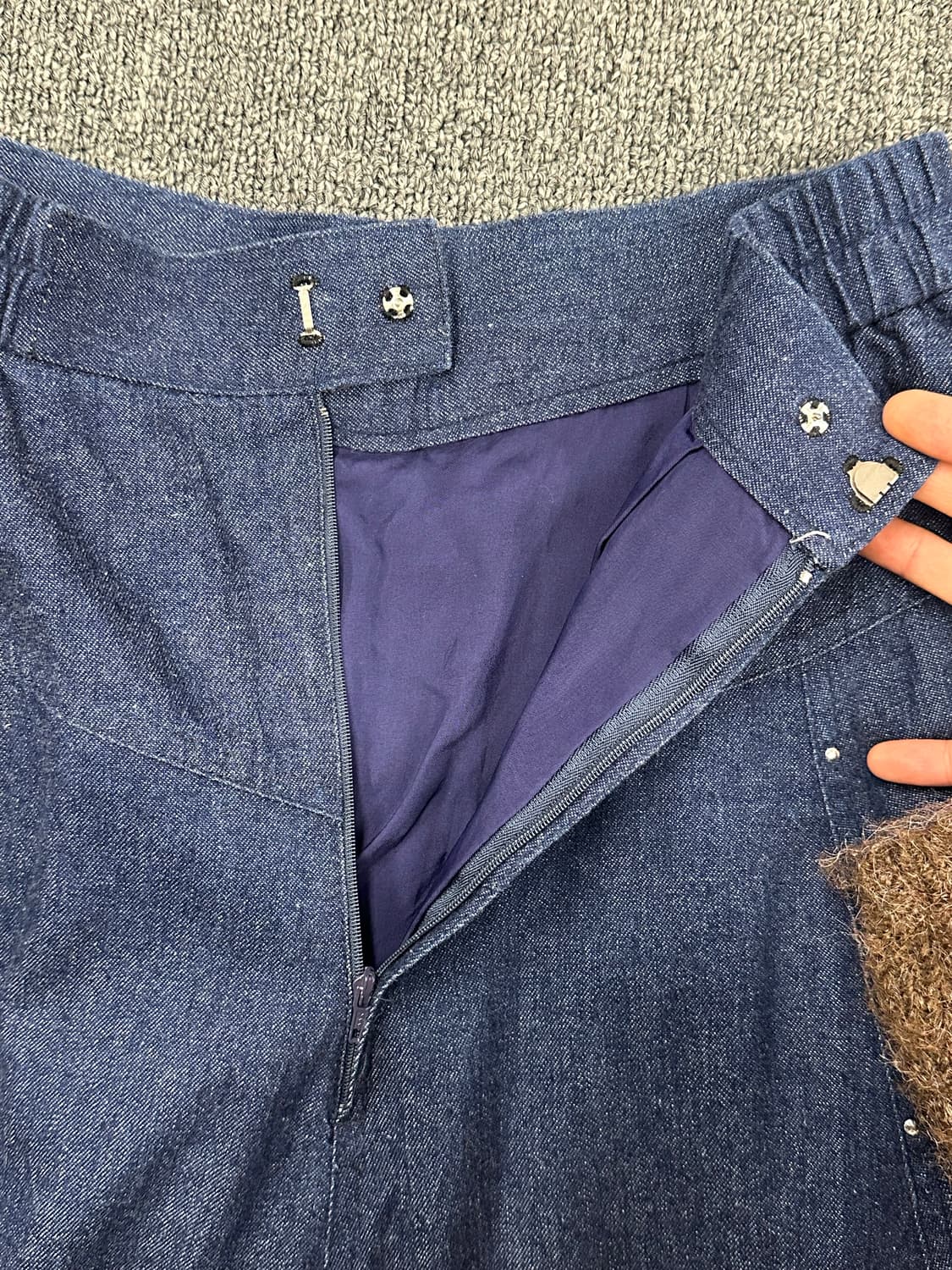 77)Japanese vintage 핀턱 플레어 스커트 상품이미지6