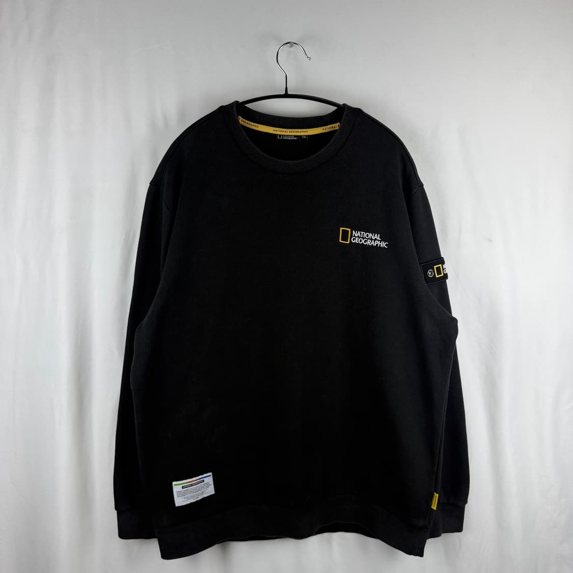 2XL) 내셔널지오그래픽 와펜 맨투맨 블랙 상품이미지2