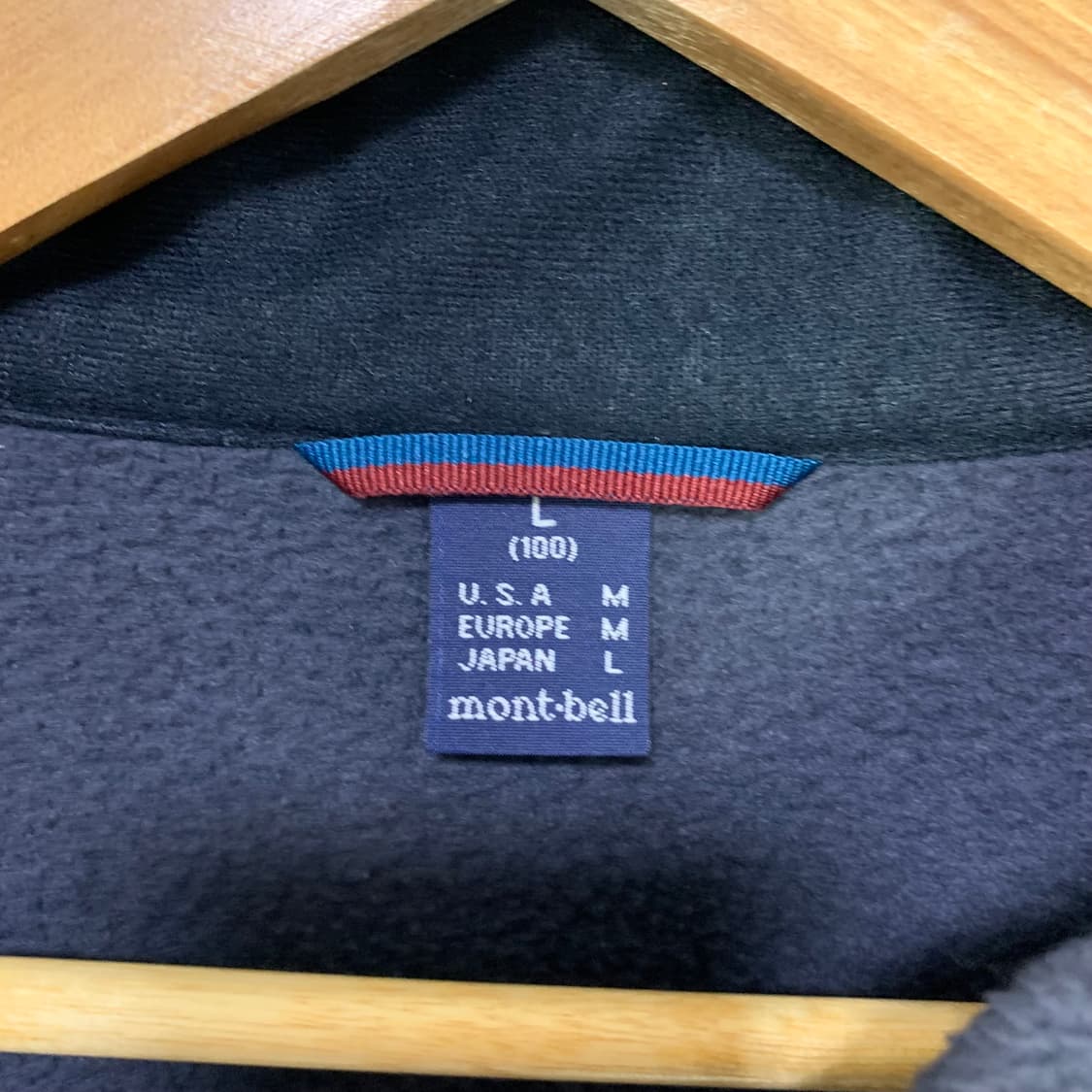 몽벨 후리스 플리스 집업 자켓 100 L 차콜 남녀공용 상품이미지3