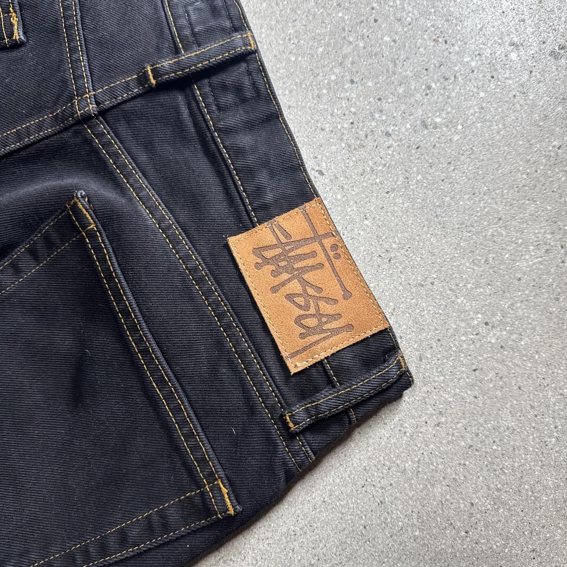 스투시 빅 올 진 빈티지 블랙 빈티지 워시 상품이미지4