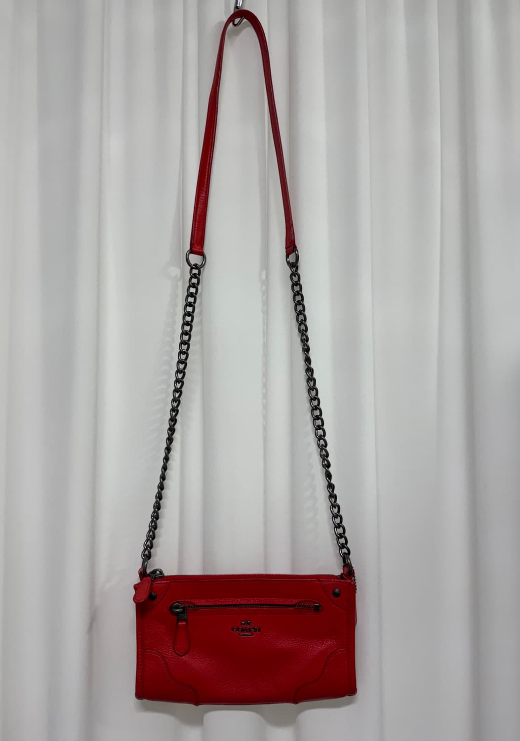 COACH 코치 레더 체인 크로스백 상품이미지9