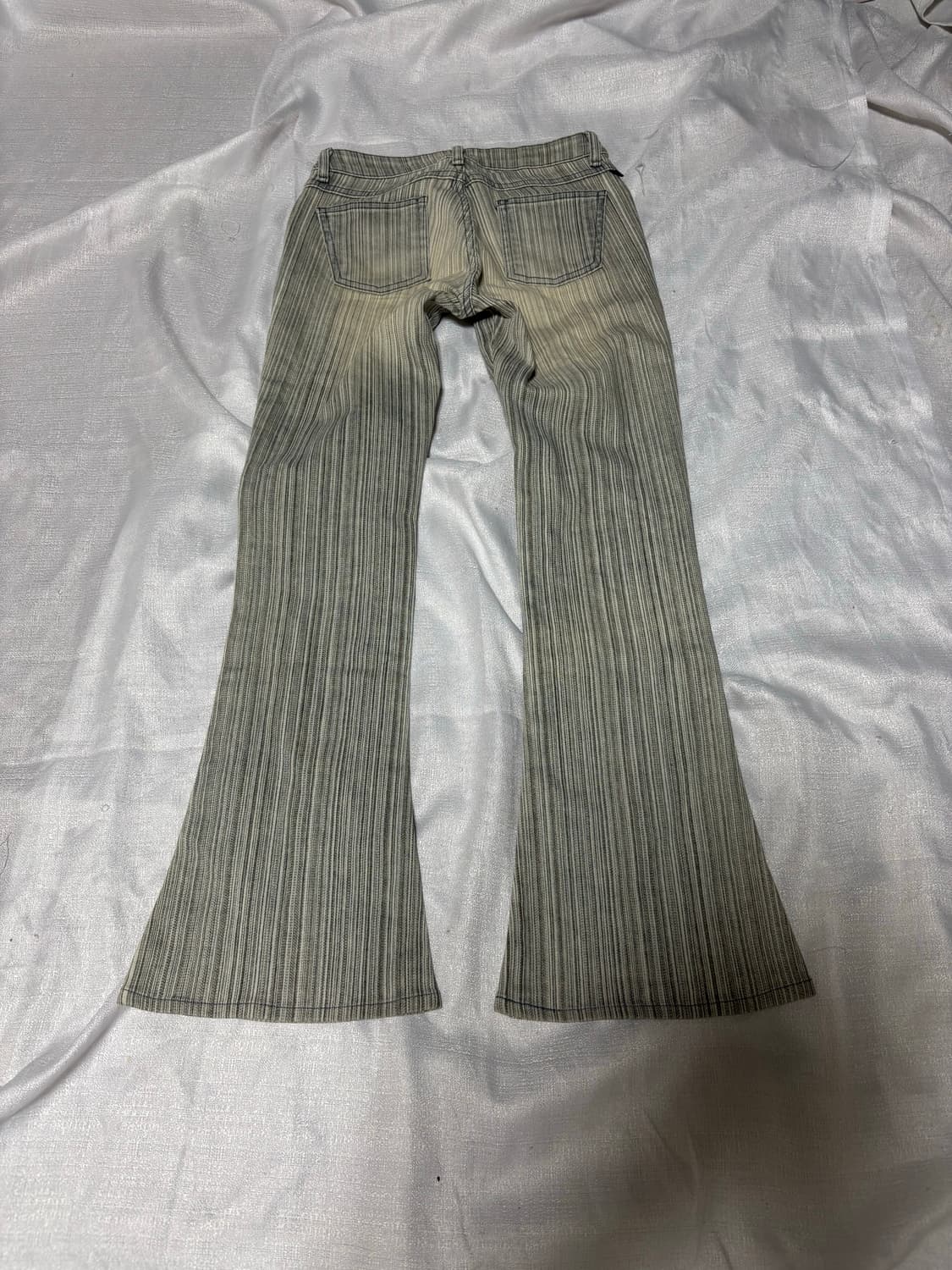 “Unknown” Y2K Stripe Design Boots-cut Pa 상품이미지7