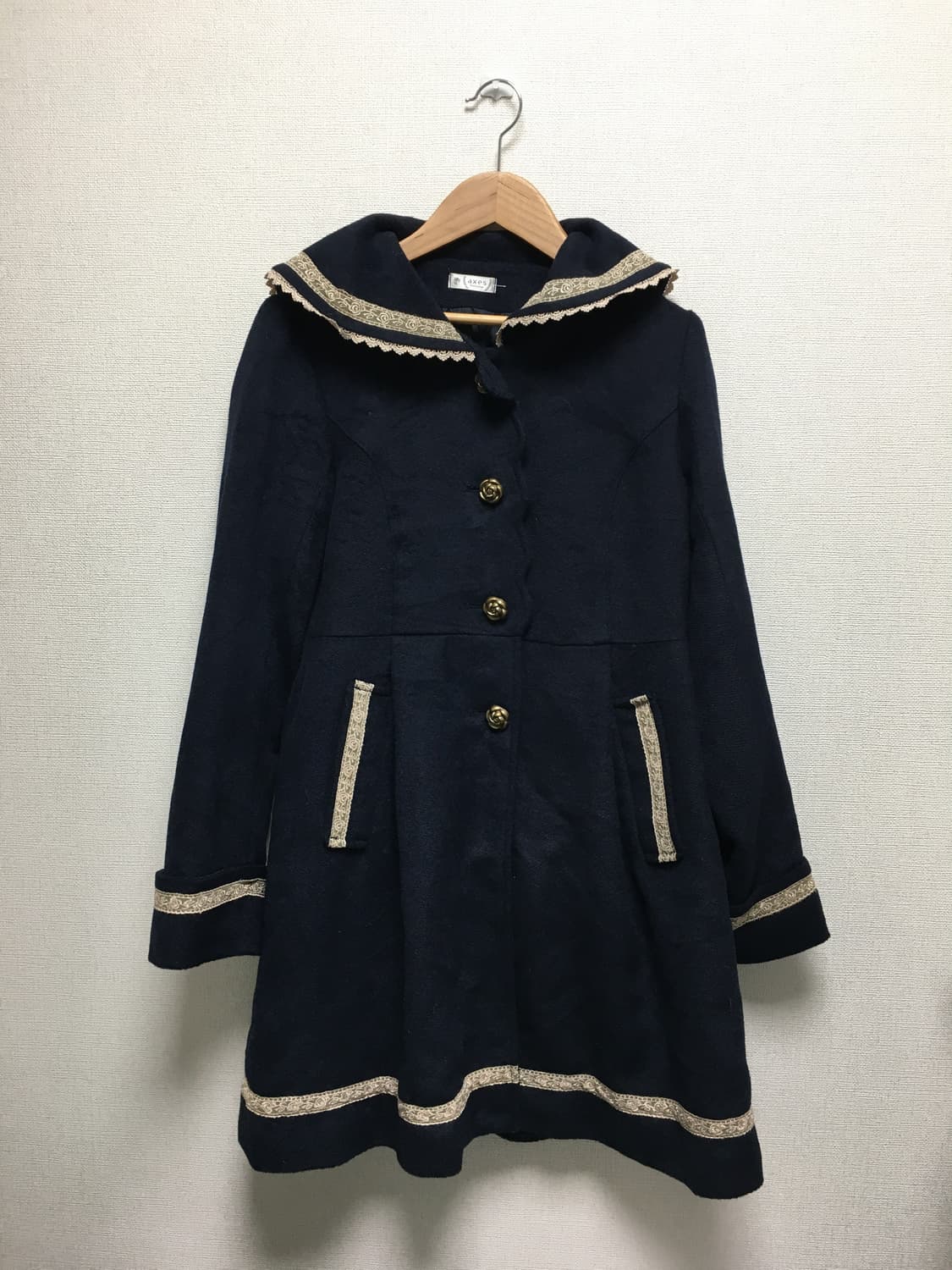 Axes famme Navy coat  상품이미지1