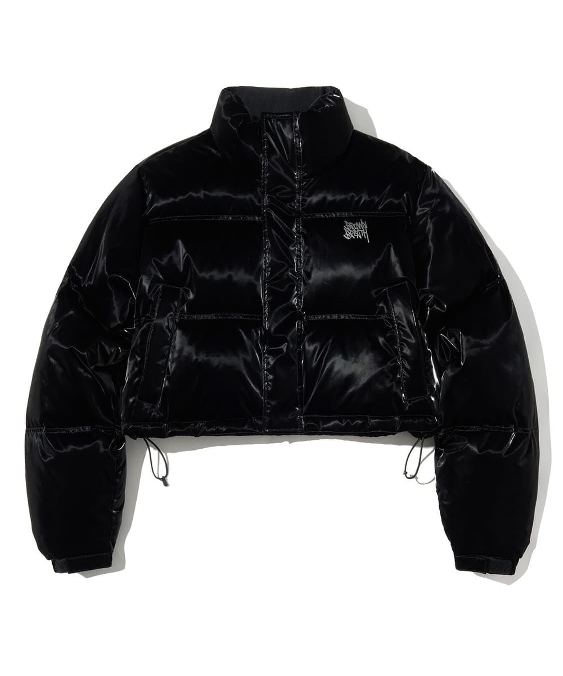 브라운브레스 W GLOSSY CROP DOWN PUFFER - BLACK 상품이미지1