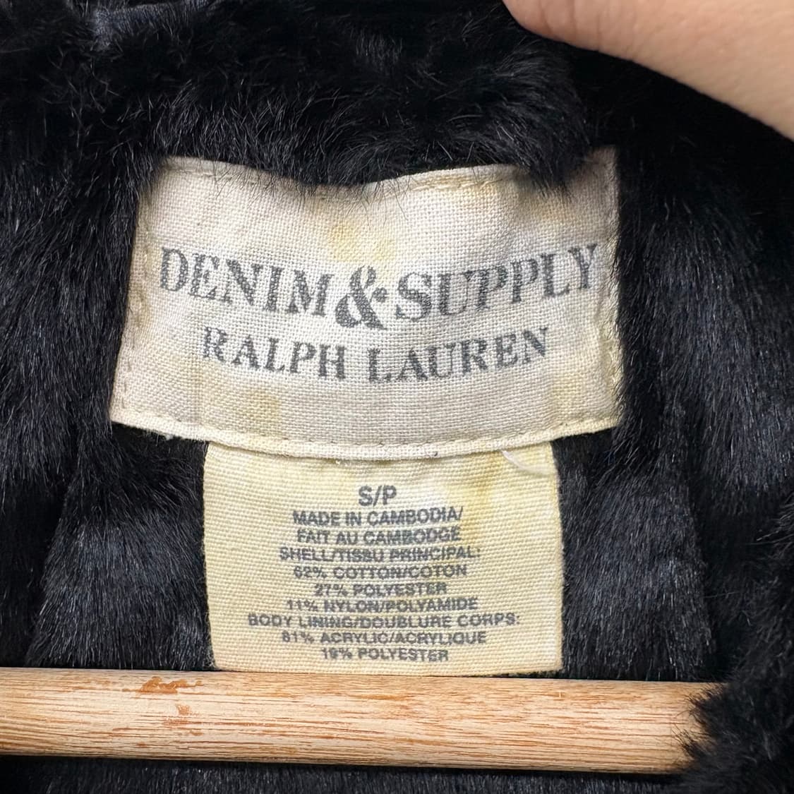 데님앤서플라이 랄프로렌 블랙 야상 자켓 여s 상품이미지7