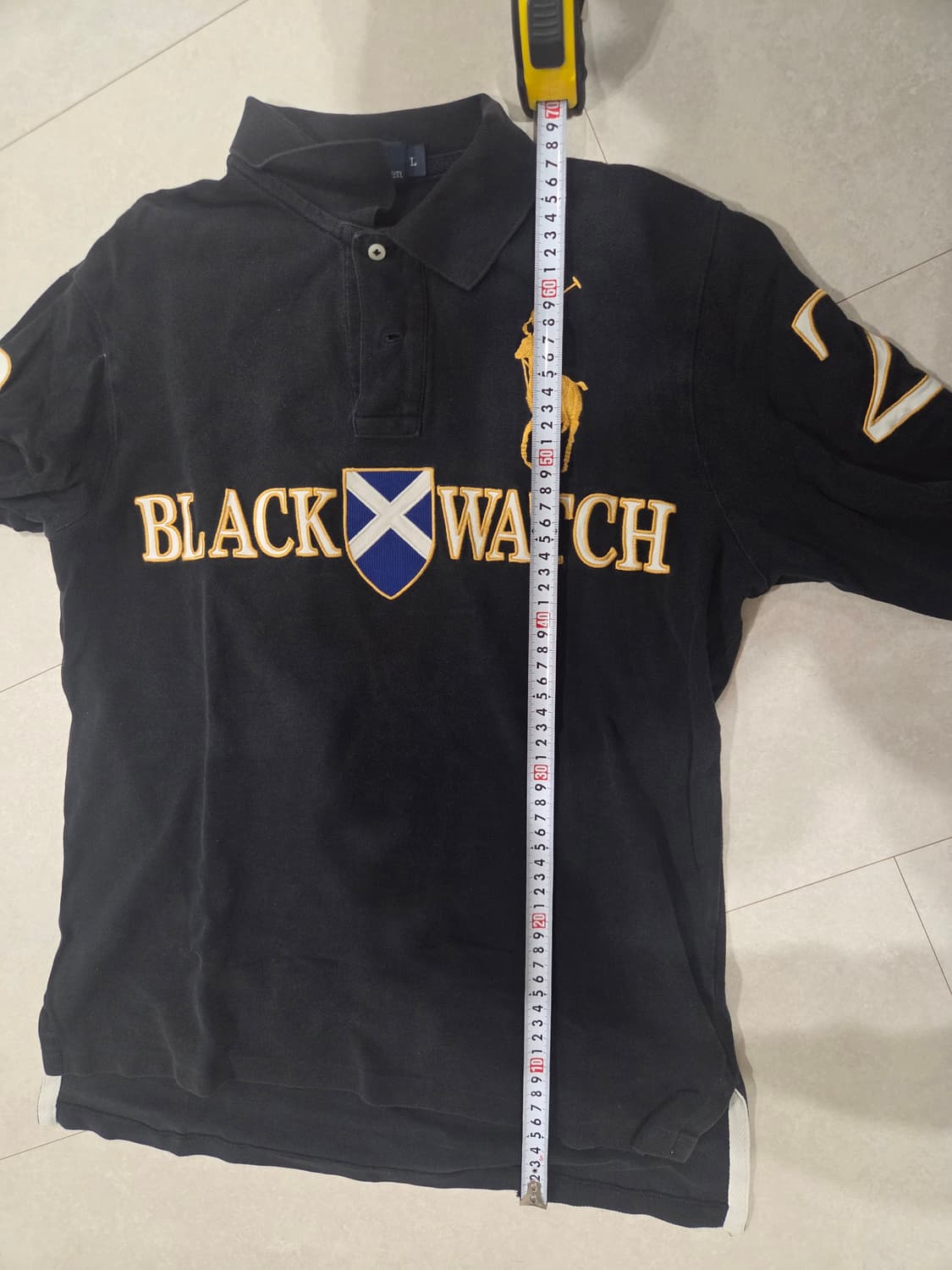 폴로 랄프로렌 치프키프블랙 워치 럭비 카라티 상품이미지5