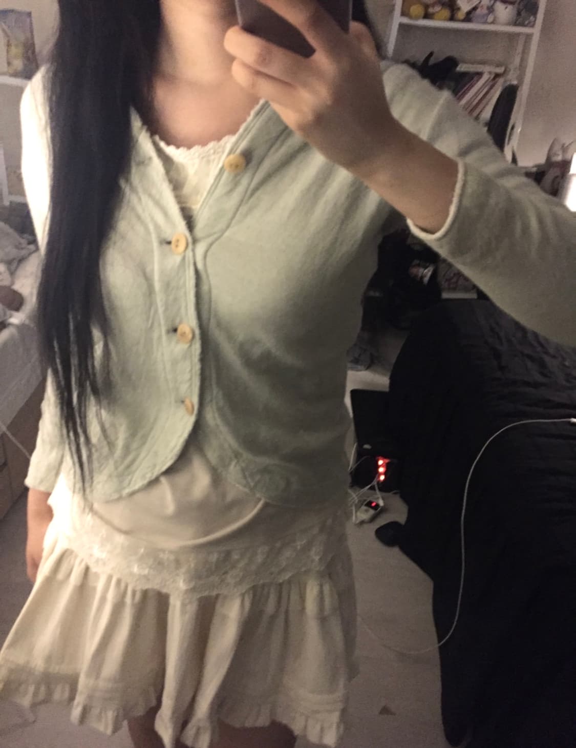 빈티지 모리 민트 가디건 상품이미지1