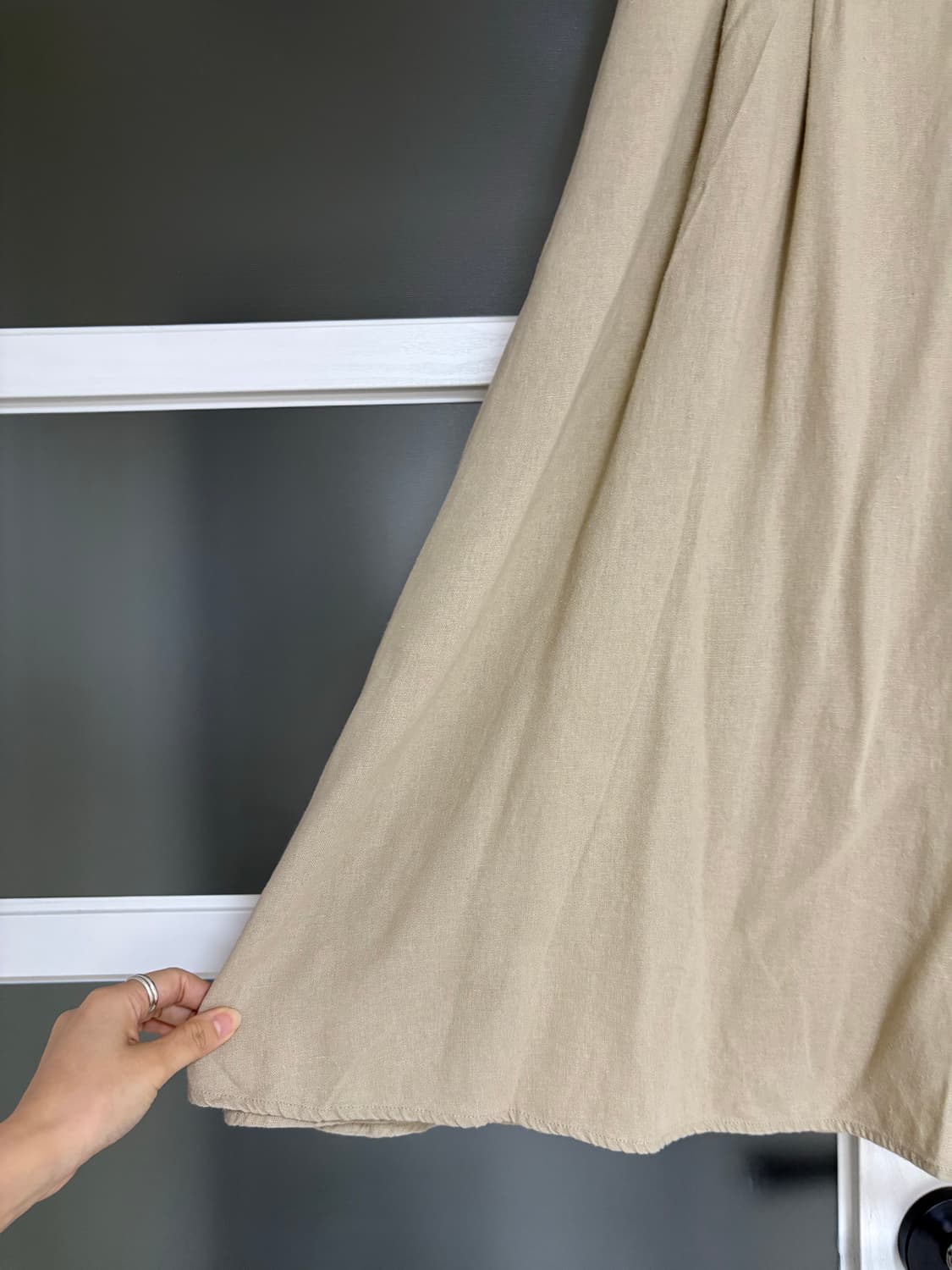 베이지 롱 스커트 상품이미지2