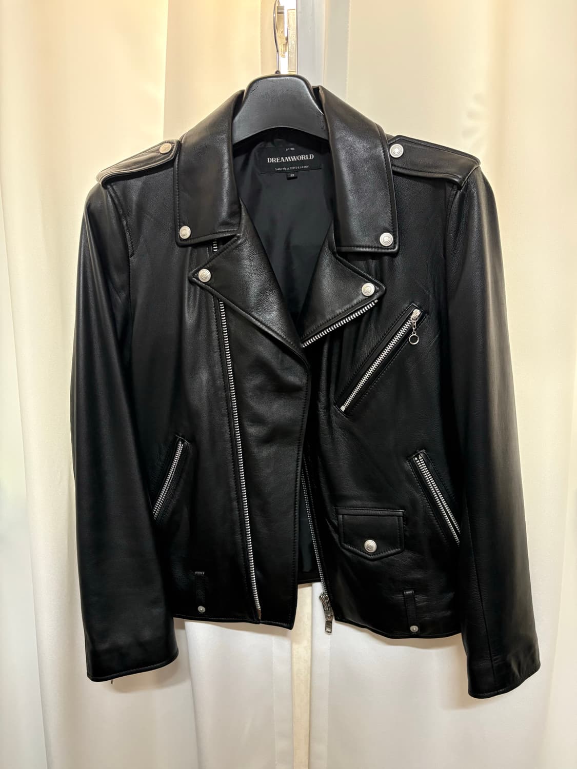 드림월드 램스킨 클래식 라이더 자켓 상품이미지1