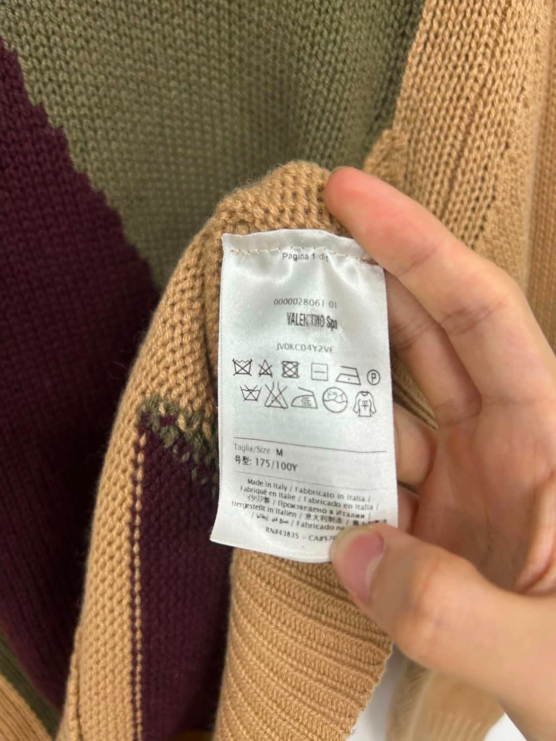 [M] 발렌티노 남성 캐시미어 크루넥 니트 상품이미지6