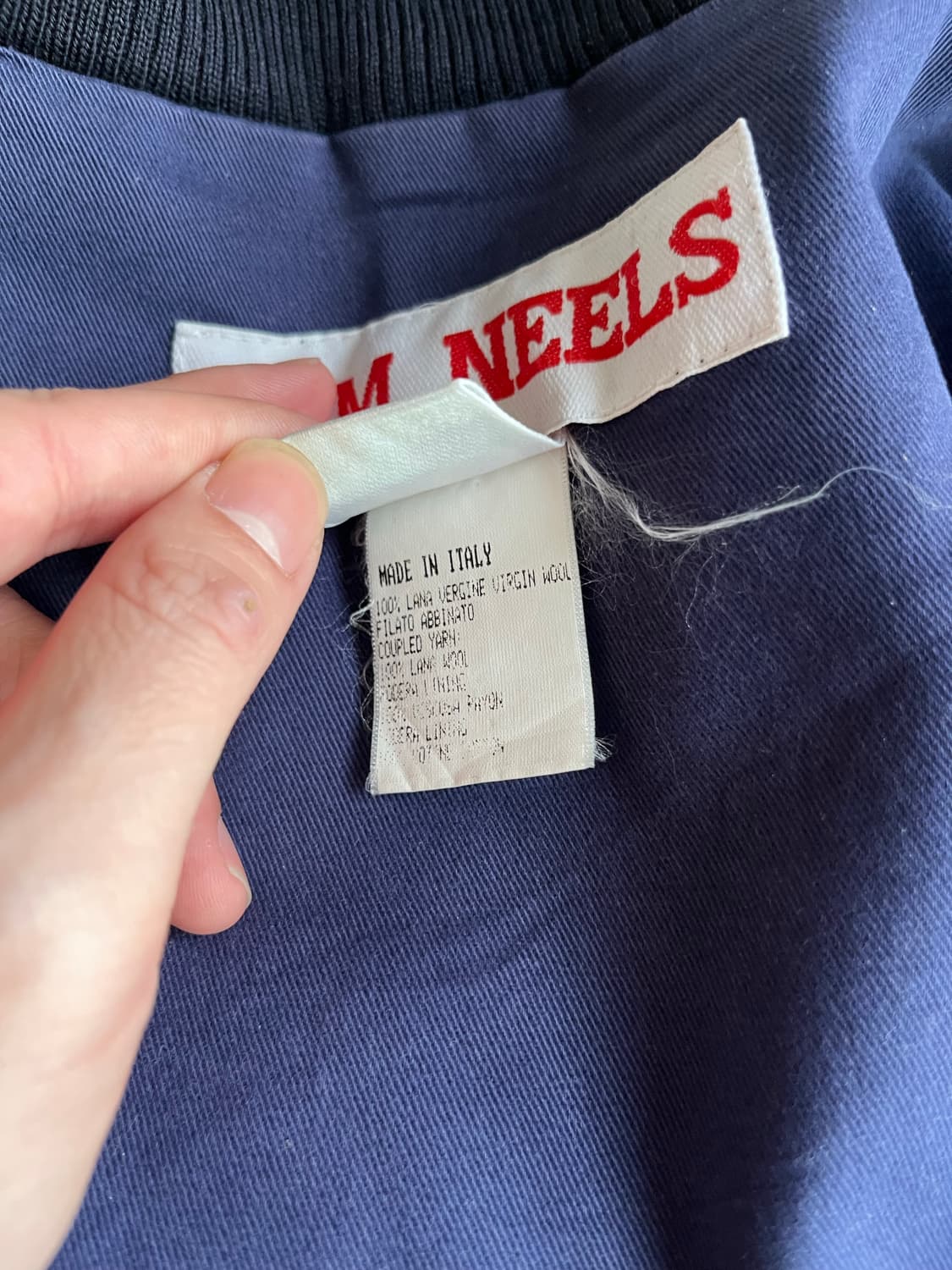 Wim Neels 아카이브 울 봄버 자켓 상품이미지8