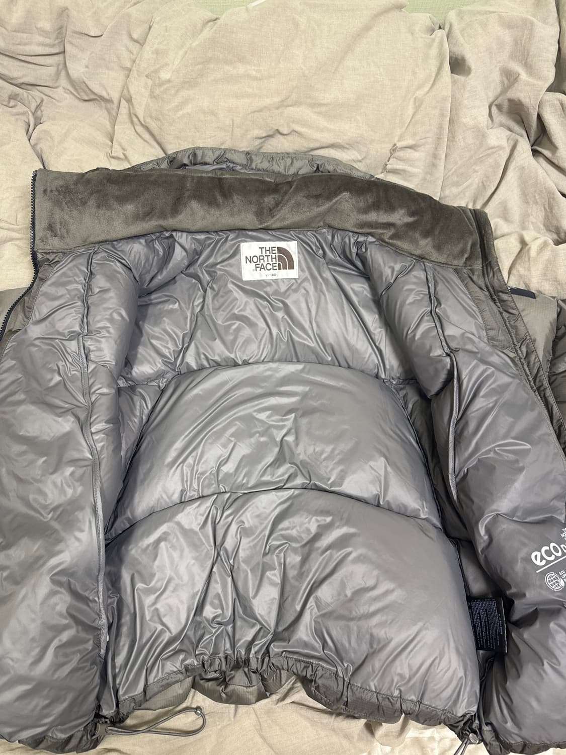 노스페이스 프로텍트 다운자켓 RDS브라운 상품이미지2