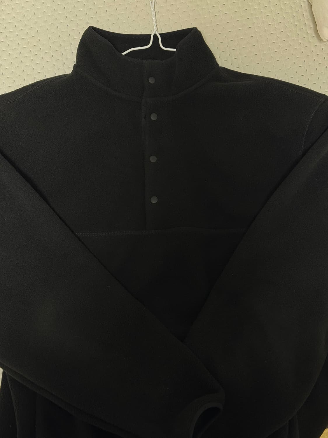 [2] sew 스테디에브리웨어 릴렉스드 플리스 풀오버 (블랙)  상품이미지3