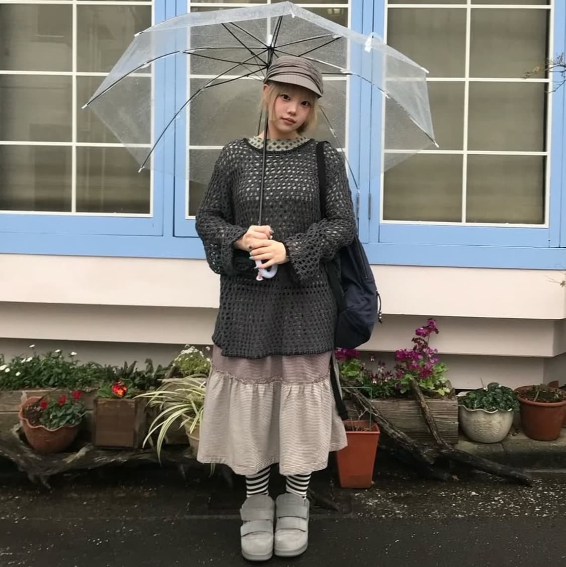 [2] 코이세이오 니트 차콜 HOLE KNIT 상품이미지8