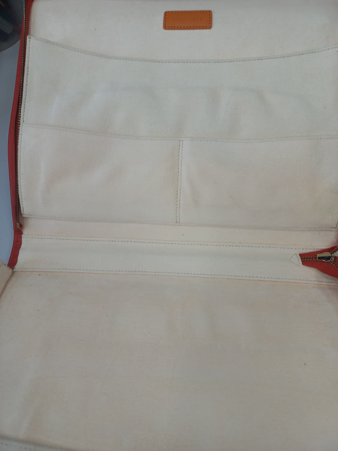 빈폴 주황색 가죽 토트백 상품이미지1