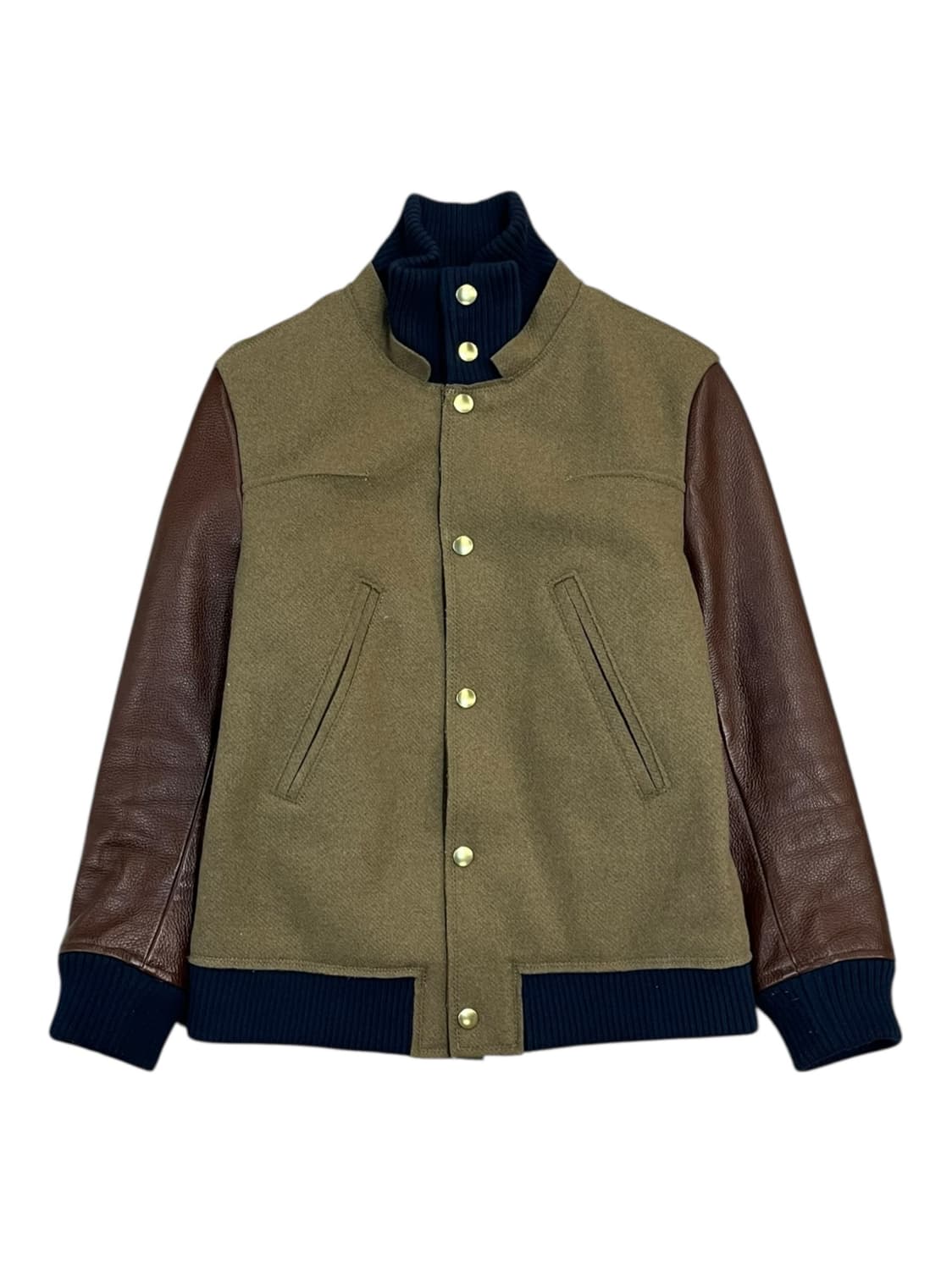 언더커버 레더 자수 울자켓 브라운 #csz2139 상품이미지3