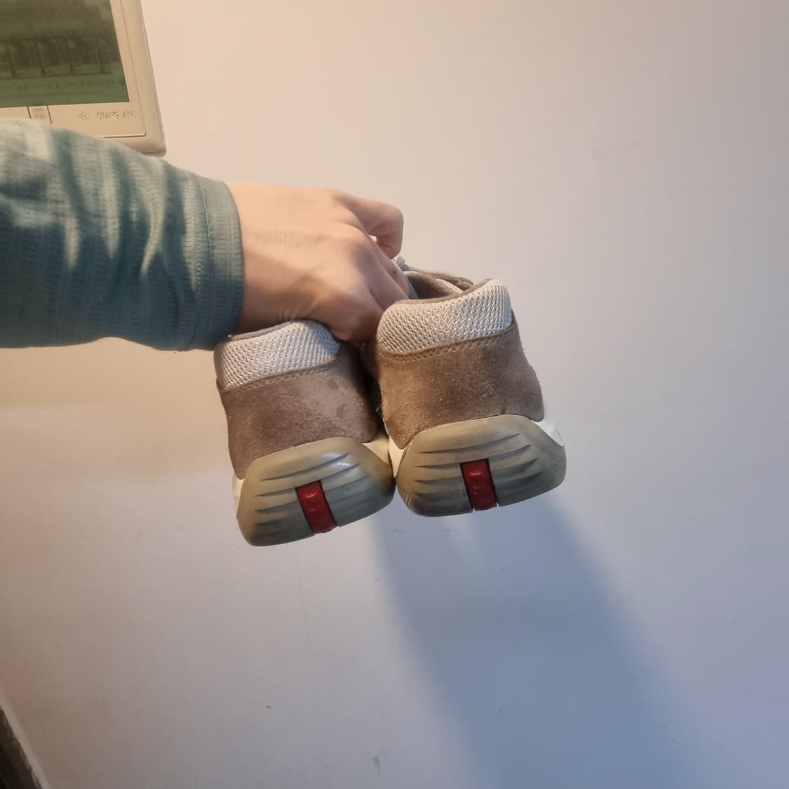 프라다 아메리칸컵 uk 10.5 브라운 베이지 상품이미지8