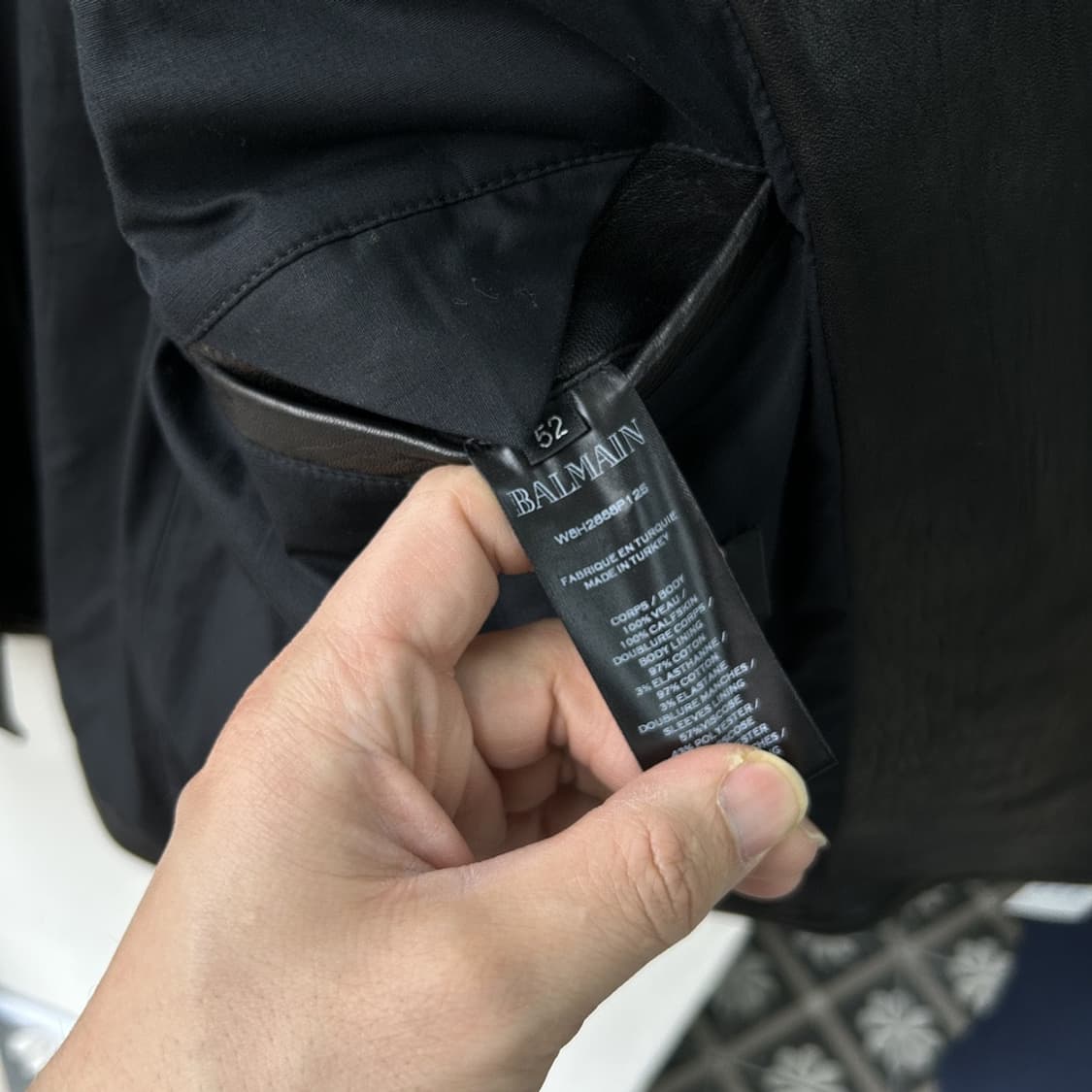 15908 - 발망 레더 라이더 자켓 상품이미지4