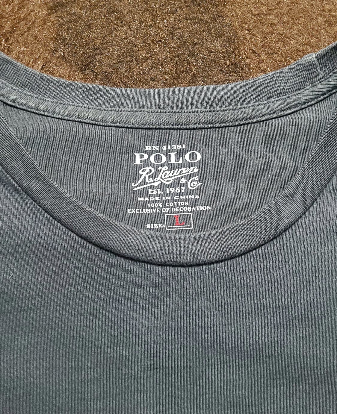 폴로 랄프로렌 남성용 라운드 면티(L) 상품이미지3
