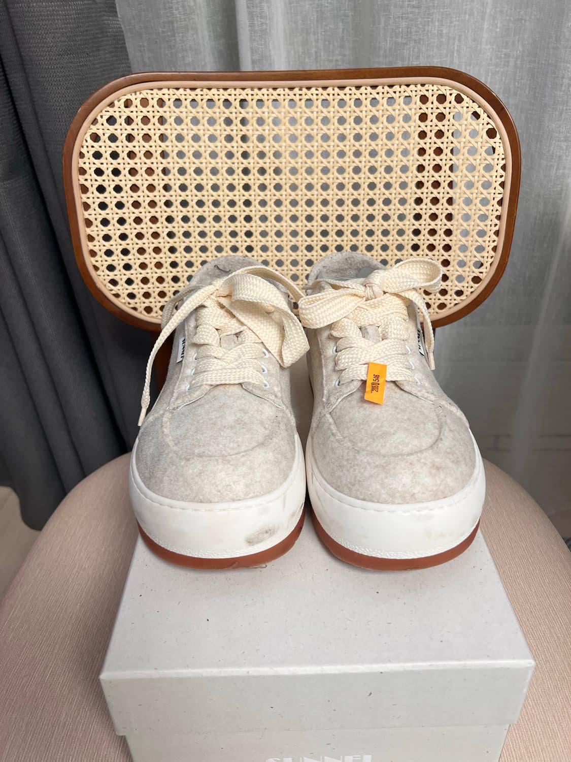 Sunnei 드리미 스니커즈 에크루 펠트 (사이즈 40) 상품이미지2