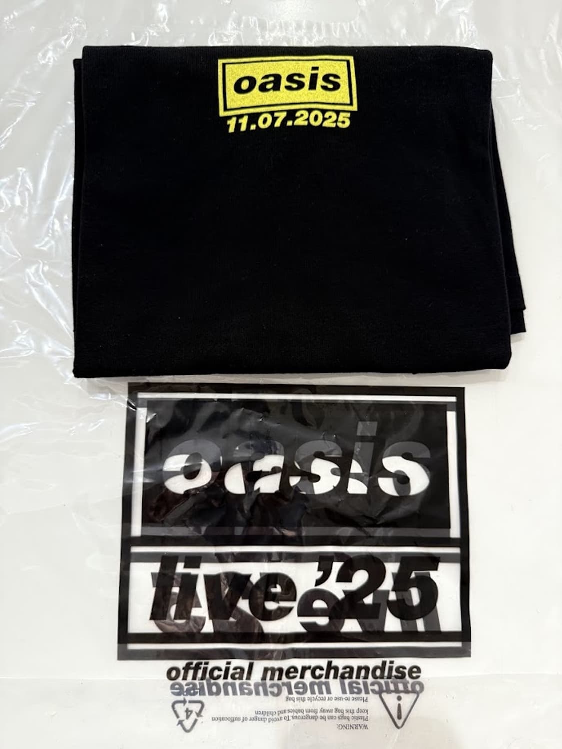 미개봉신품)오아시스 맨체스터 첫공 기념 티셔츠 XL 상품이미지2