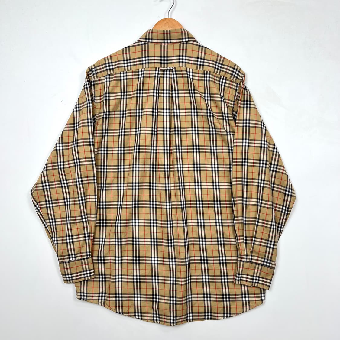 1990s Burberrys 버버리 베이지 노바체크 셔츠 상품이미지4