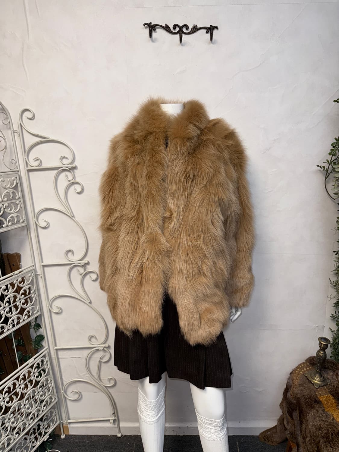 SAGA FOX mixed beige fox fur jacket 상품이미지6