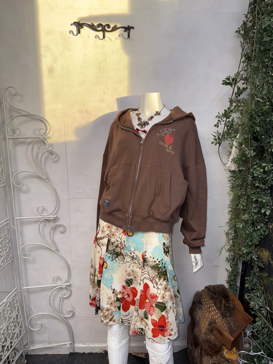 Bittercells Star Sporty hood zipup brown 상품이미지7