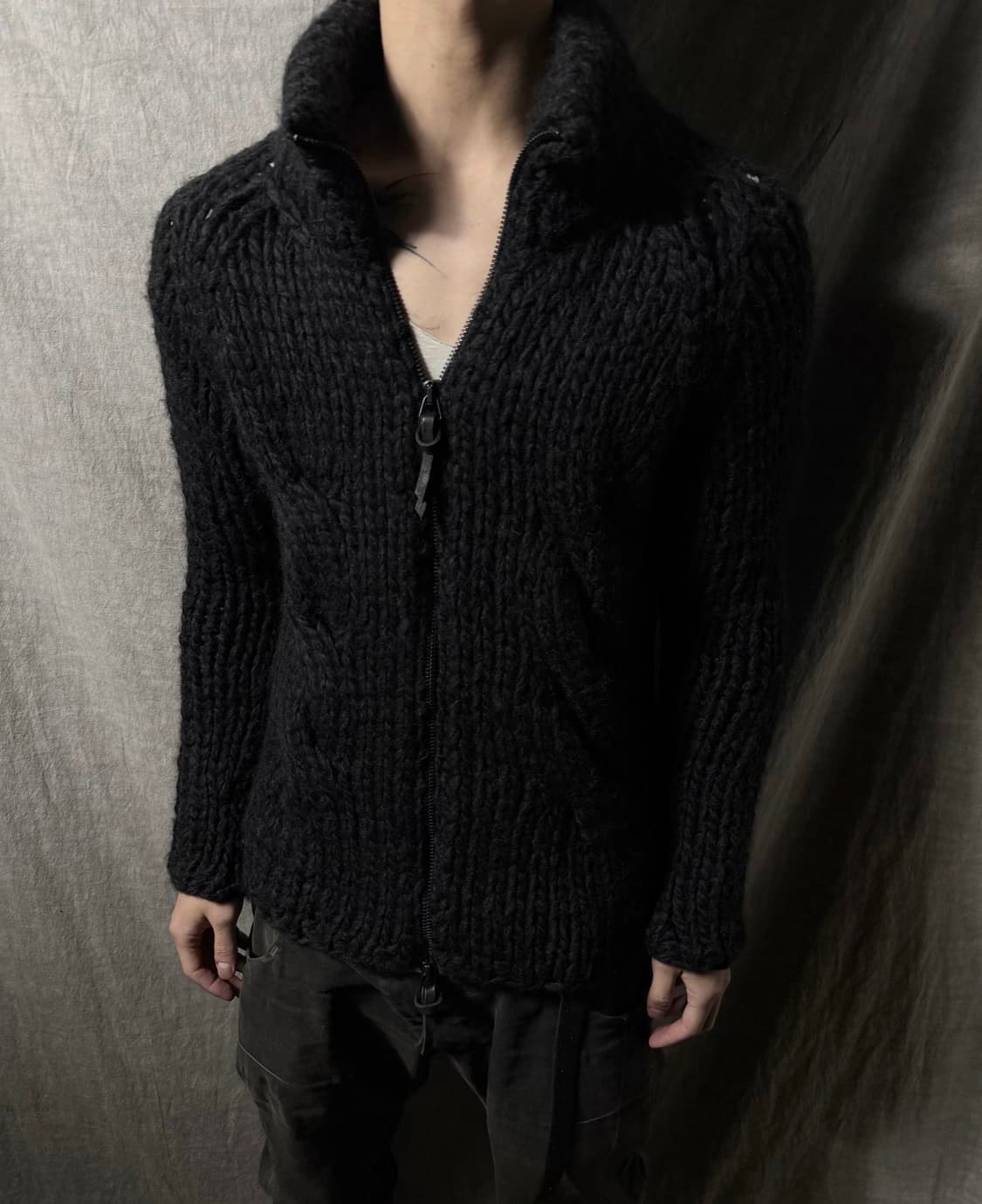 THE VIRIDI-ANNE High Neck Zip Cardigan 상품이미지1