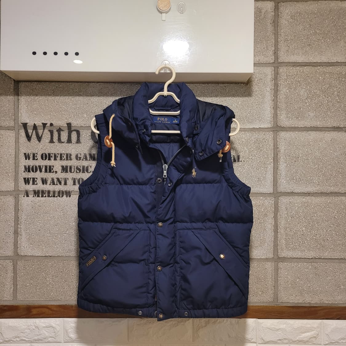 폴로랄프로렌 다운 후드 베스트 M 상품이미지1