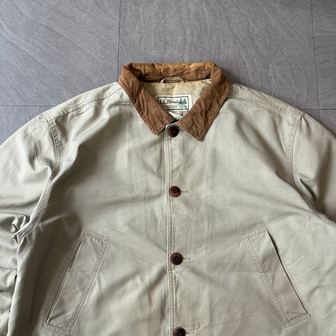 L.L.bean 정품 엘엘빈 다크 아이보리 헌팅 자켓 상품이미지2