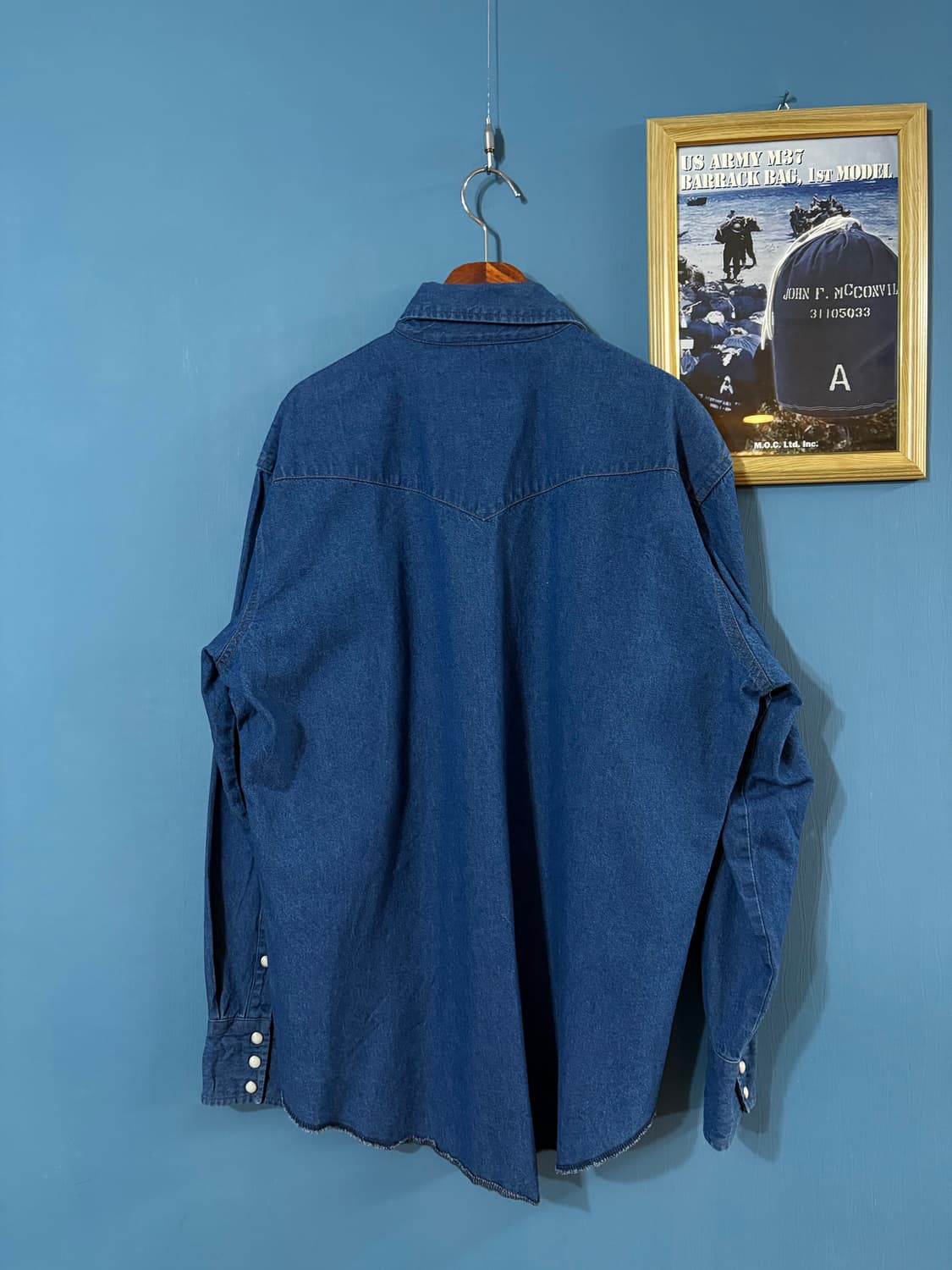 00‘s Wrangler Denim Western Shirt. 상품이미지8