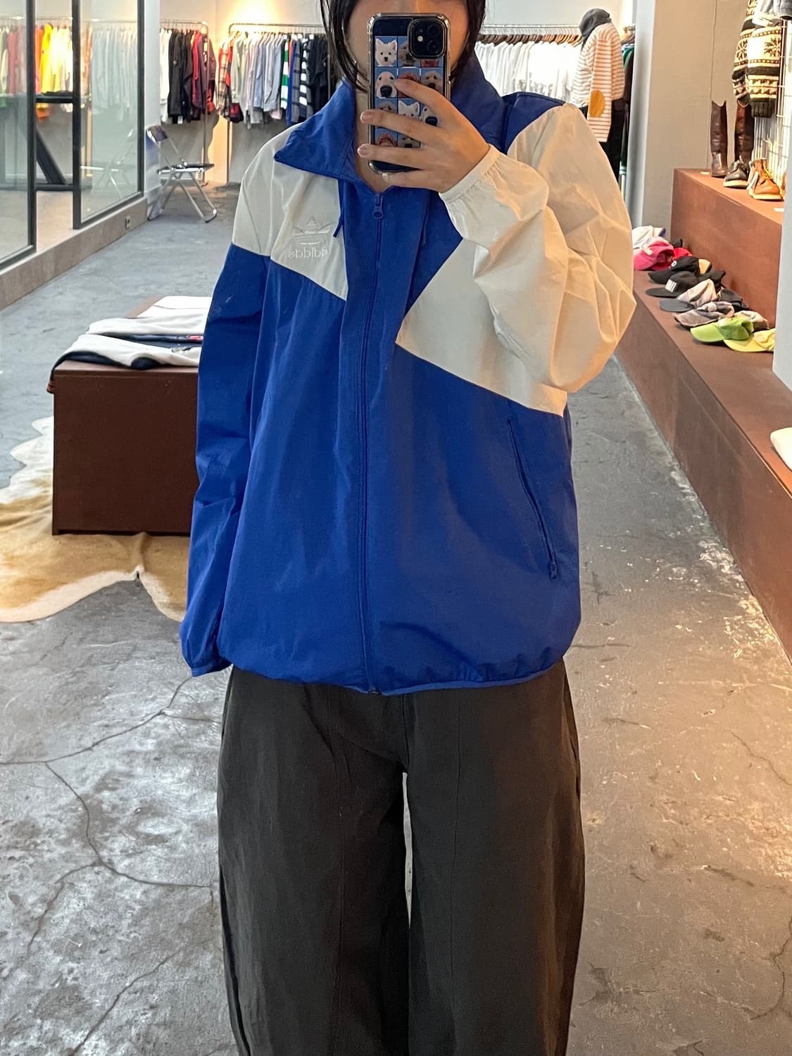 아디다스 블루 바람막이 H222 상품이미지1